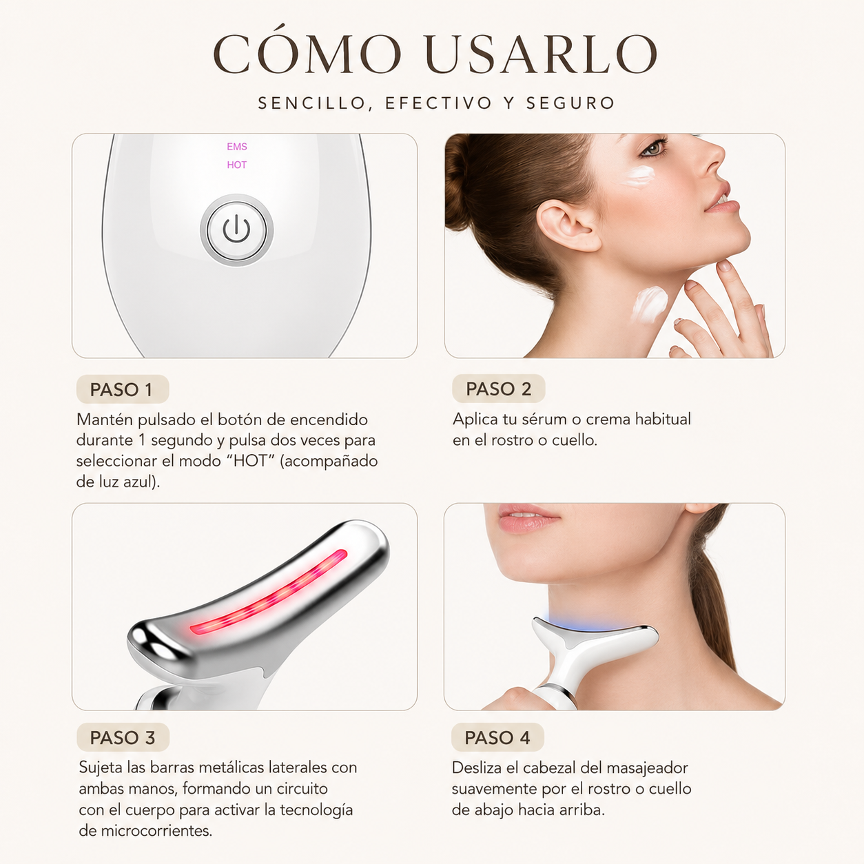 Masajeador Facial LED Sculpt™